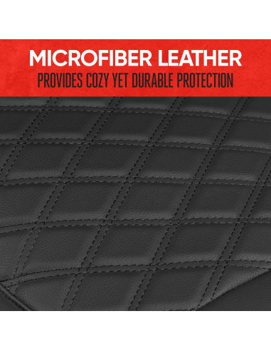 Cojín de Asiento Delantero Motor Trend Negro Acolchado Universal