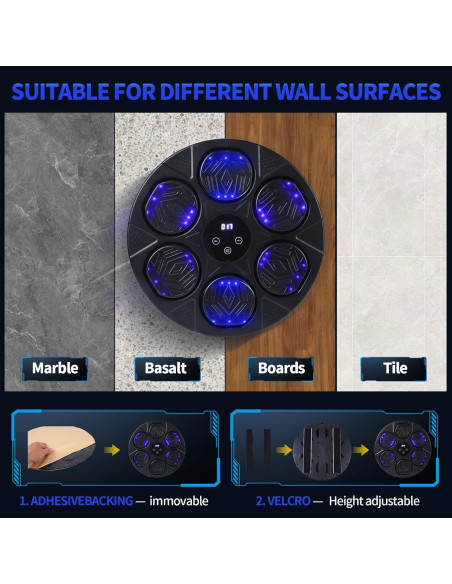 Máquina de Boxeo Musical renZEC QBJ-66 con Guantes, 1.81kg