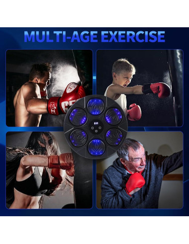 Máquina de Boxeo Musical renZEC QBJ-66 con Guantes, 1.81kg