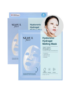 Mascarilla Facial Hidrogel DERMAL Hialurónico 4ea - Hidratación Profunda