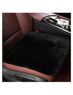 Cojín de Asiento de Cordero Ohleats Negro 43.9x43.2cm Suave