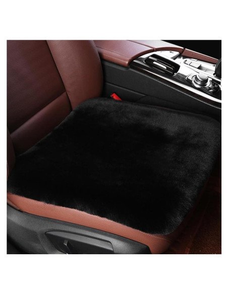 Cojín de Asiento de Cordero Ohleats Negro 43.9x43.2cm Suave