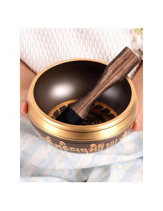 Cuenco Cantor Tibetano Hihealer 11.43 cm para Meditación