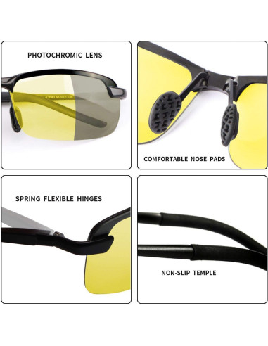 Gafas de Sol Deportivas MIRYEA Fotoquímicas Polarizadas UV400