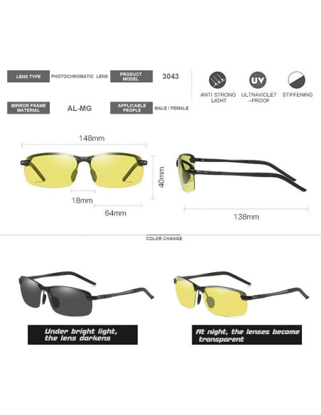 Gafas de Sol Deportivas MIRYEA Fotoquímicas Polarizadas UV400