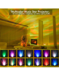 Proyector de Luz Galáctica YunLone con Altavoz Bluetooth 5.0 2