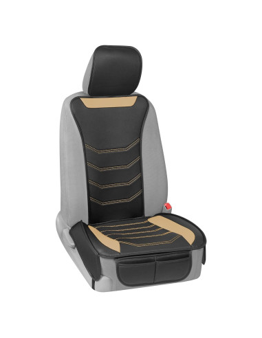 Cubierta de Asiento Delantero LuxeFit Motor Trend Beige