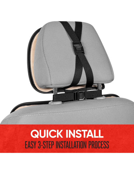 Cubierta de Asiento Delantero LuxeFit Motor Trend Beige