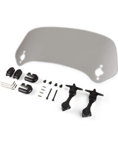 Extensión Parabrisas Motocicleta LANQIAN 295mm Ajustable Marrón 2