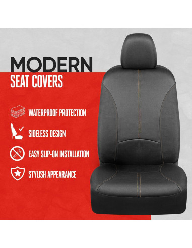 Cubiertas de Asiento Impermeables Motor Trend SpillGuard Beige
