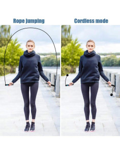 Cuerda para Saltar Wastou con Contador Digital Ajustable 2.79m 2