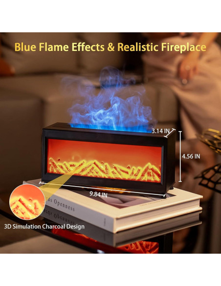 Difusor de Llama HTMOVAET 220ml Aromaterapia Ultra Silencioso