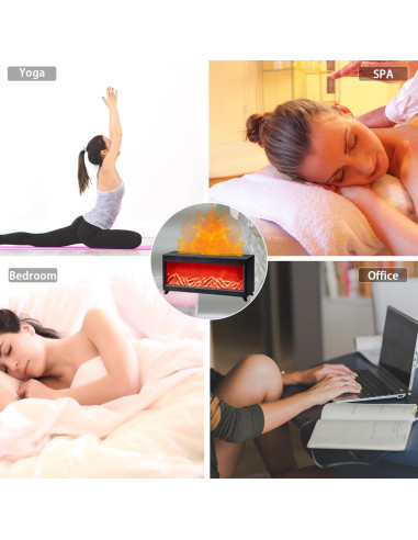 Difusor de Llama HTMOVAET 220ml Aromaterapia Ultra Silencioso