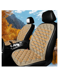 Cojín de Asiento Universal Fioqe Beige para Conductor y Pasajero