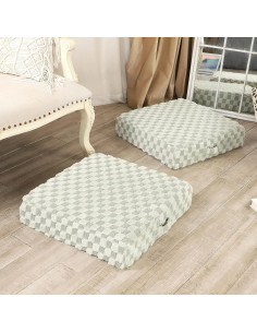 Cojines de Suelo LOVMOC 2 Piezas 55.88 cm Espuma Viscoelástica Verde 2