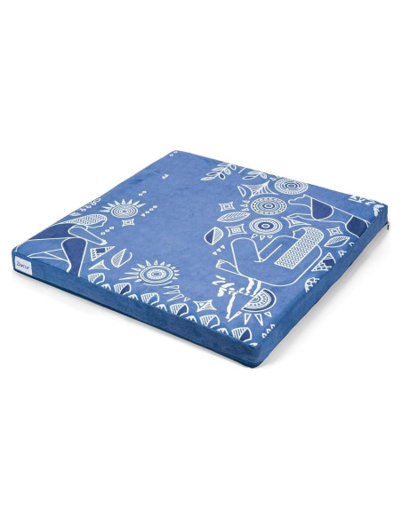 Tapete de Meditación Zaveur Azul 60x60 cm Antideslizante