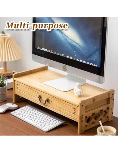 Mesa de Altar Pequeña LINRUI de Bambú Natural 42x25cm