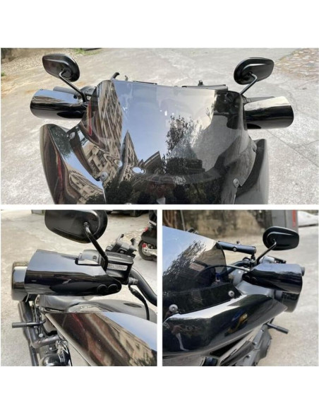 Soporte de Manillar FVMOTO Guardamanos Negro para Harley 2009+