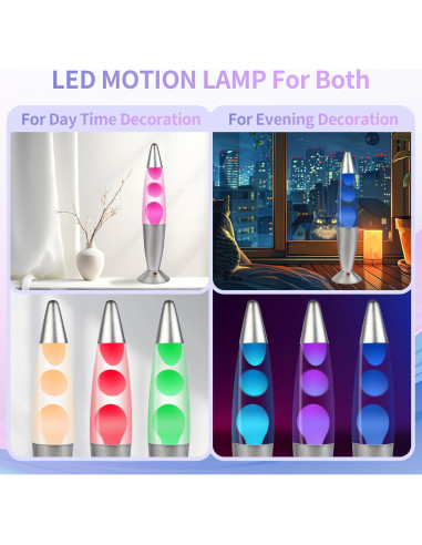 Lámpara de Movimiento LED 40cm GY Rosa y Transparente