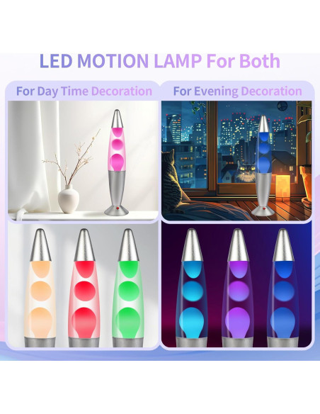 Lámpara de Movimiento LED 40cm GY Rosa y Transparente