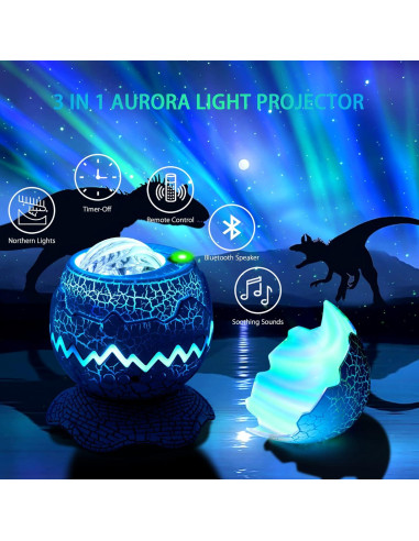 Proyector de Estrellas AIRIVO HJ-XKD02 con Bluetooth y Ruido Blanco