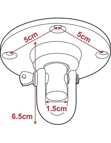 Soporte de Techo RDX para Pelota de Velocidad 360 Negro