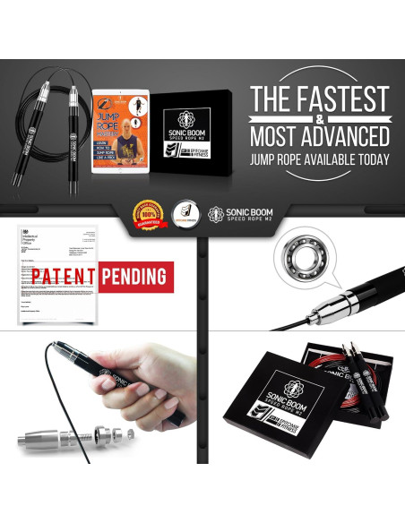 Cuerda de Salto Epitomie Fitness Sonic Boom M2 Ajustable