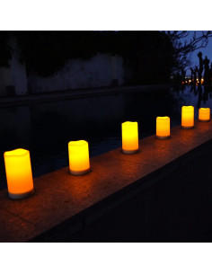 Velas Solares Homemory Impermeables para Exteriores - Juego de 3 2