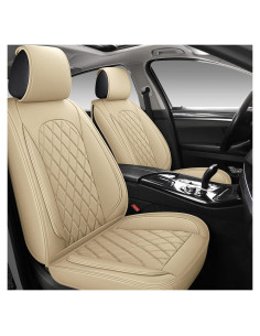 Funda de Asiento Delantero LINGVIDO Beige Impermeable Universal