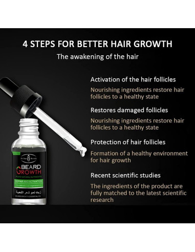 Aceite para Barba AICHUN BEAUTY 30ml - Nutrientes Naturales