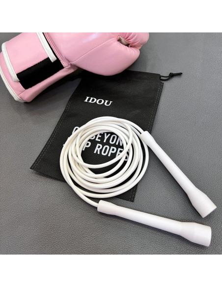 Cuerda de Salto IDOU PVC 5MM Ajustable 3M Blanco Antideslizante