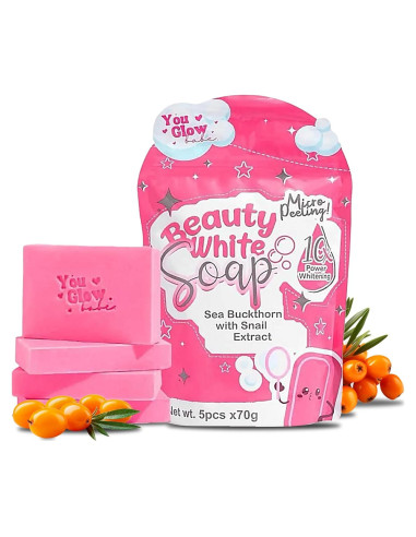 Jabones Blancos de Belleza You Glow Babe 70g x 5 Espino Marino