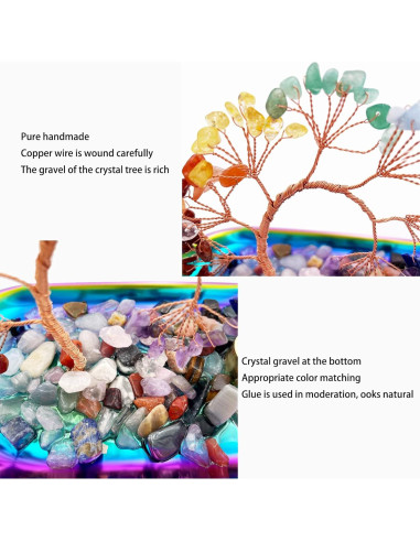 Soporte de Incienso de Cristal YIENENG Árbol Colorido 249g