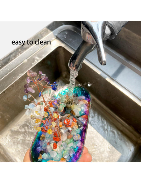 Soporte de Incienso de Cristal YIENENG Árbol Colorido 249g