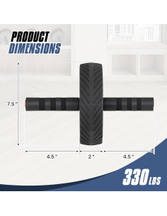 Rueda de Abdominales MADOG para Entrenamiento de Abs - 28cm 2