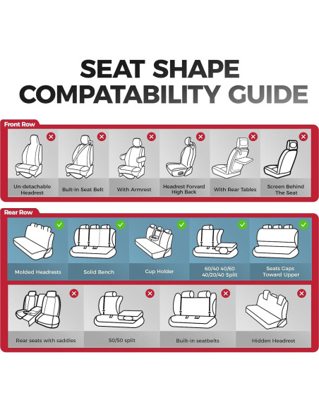 FREESOO Fundas de Asiento Delantero Beige - Cuero Sintético Impermeable