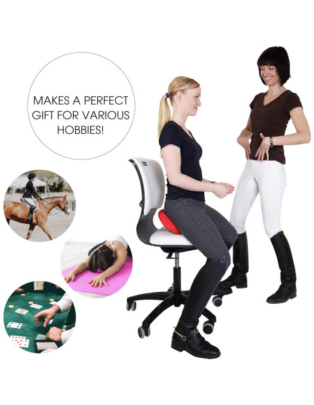 Silla de Montura Ergonómica Human Tool Rosa - Portátil y Compacta