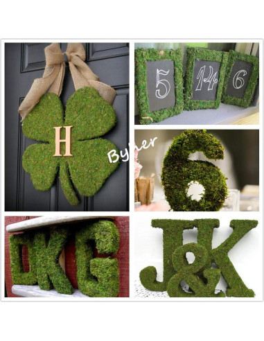 Alfombra de Musgo Seco BYHER Verde 35 x 23 cm para Decoración