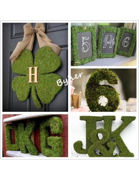 Alfombra de Musgo Seco BYHER Verde 35 x 23 cm para Decoración