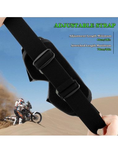 Gafas de Motocicleta Off Road - Lentes Claras y Ajustables