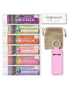 Set de 6 Balsamos Labiales Veganos Soothing Touch - Jumbo