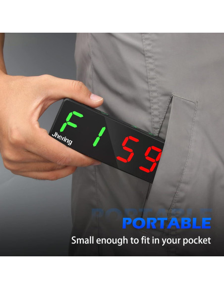Temporizador de Gimnasio Jhering Portátil LED Recargable