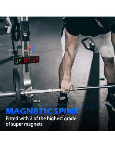 Temporizador de Gimnasio Jhering Portátil LED Recargable