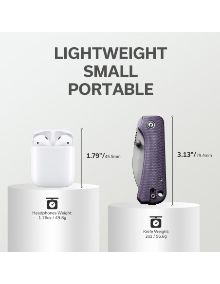 Cuchillo Plegable CIVIVI Baby Banter 6.04 cm Nitro-V Micarta