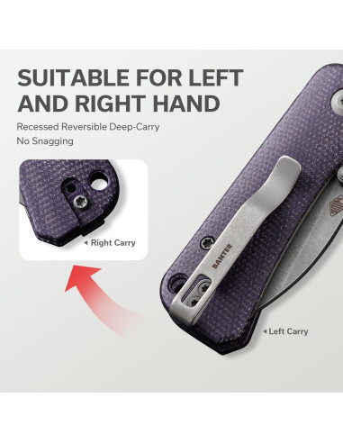 Cuchillo Plegable CIVIVI Baby Banter 6.04 cm Nitro-V Micarta