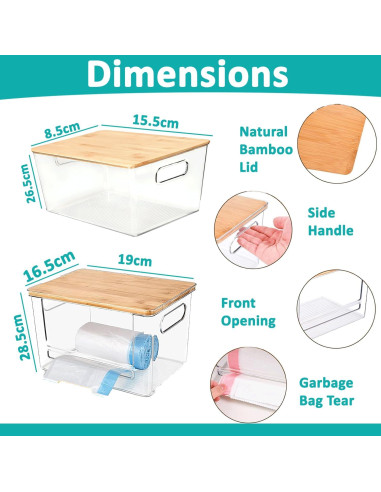 Dispensador de Soporte para Bolsas de Basura Cuatro Flores 2 Paquetes