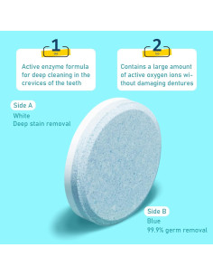Limpiador de Retenedores YYING 60 Tabletas Menta 2 Meses 2