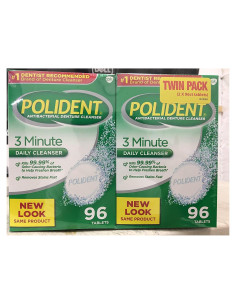 Limpiador Antibacteriano de Dentaduras Polident 192 Tabletas