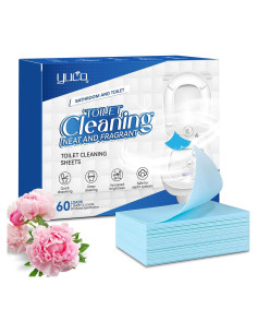 Hojas Limpiadoras de Inodoro YUCO, 60 Lavados, Aroma Peonía