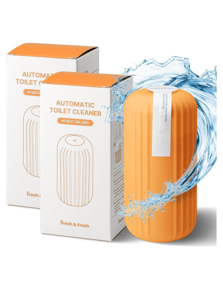 Limpiador de Inodoro Fresh & Fresh Naranja - 2 Botellas 2500 Descargas